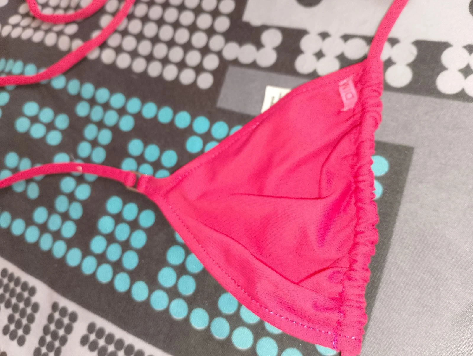 Top de biquíni triângulo rosa fúcsia DIM 85B – photo 2